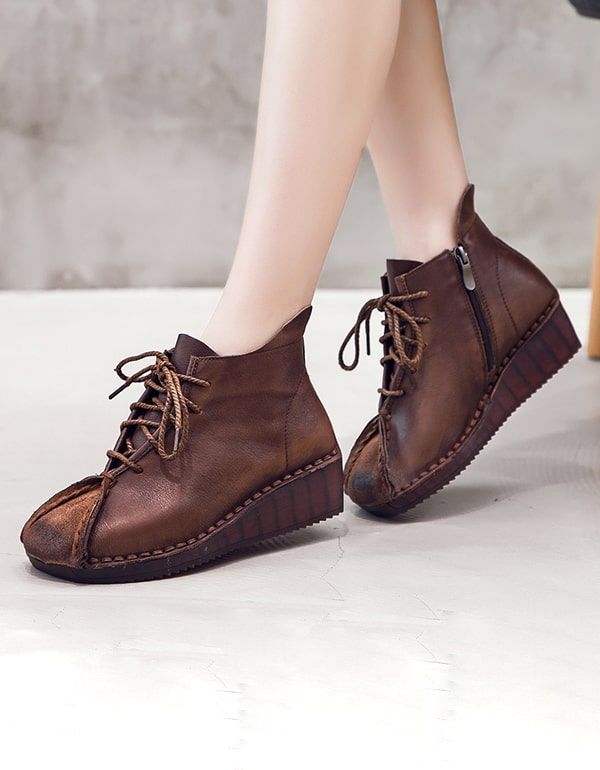 Ethnische Handgefertigte Weiche Lederschuhe Damen