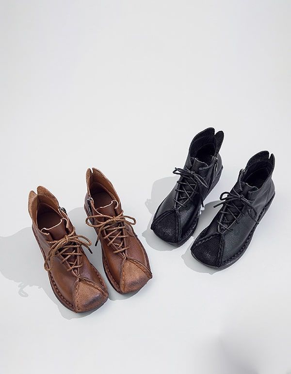 Ethnische Handgefertigte Weiche Lederschuhe Damen
