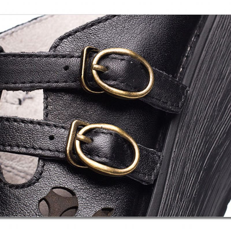 Sommer Hohle Handgefertigte Keilhausschuhe | Geschenk Schuhe