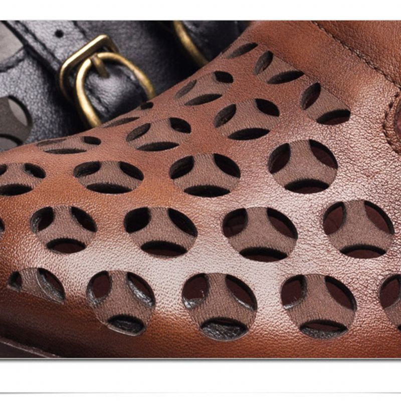 Sommer Hohle Handgefertigte Keilhausschuhe | Geschenk Schuhe