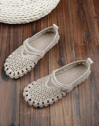 Retro-flache Sommerschuhe Für Damen