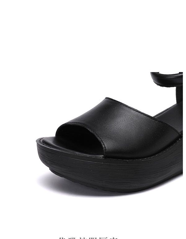 Handgemachte Sommer-leder-fesselriemen-sandalen