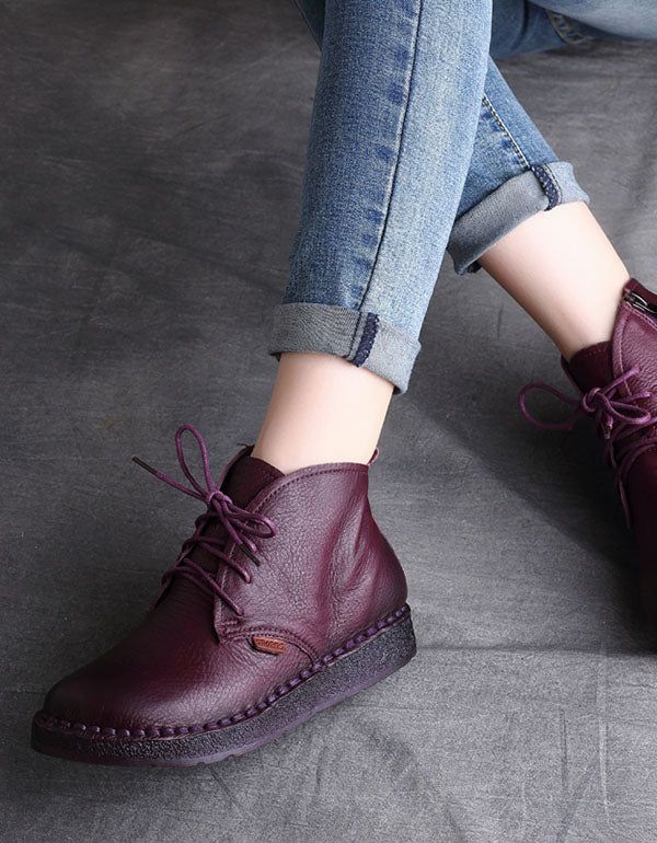 Bequeme Handgefertigte Retro-stiefel | Geschenk Schuhe | 35-42