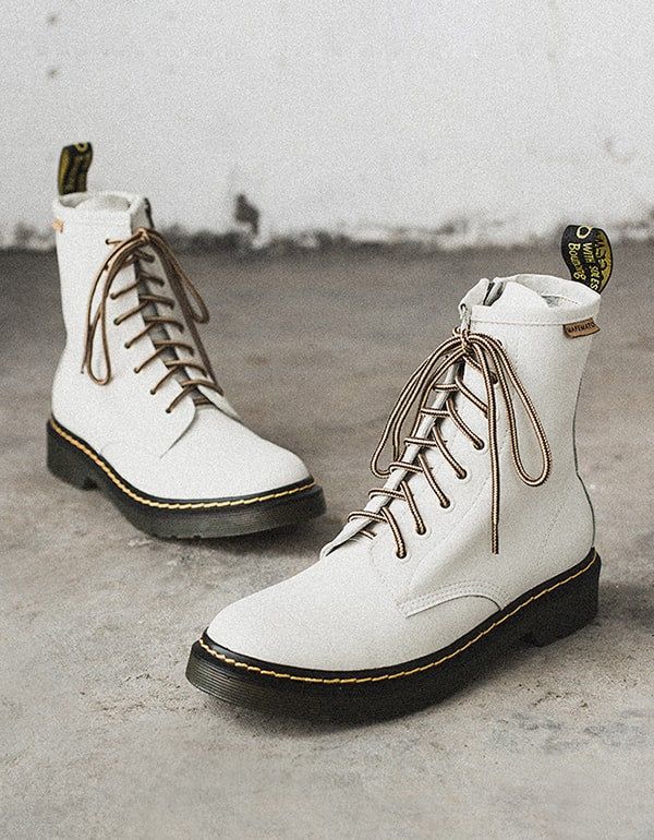 Winter-herbst-schnürstiefel Aus Glattem Leder Von Dr Marten