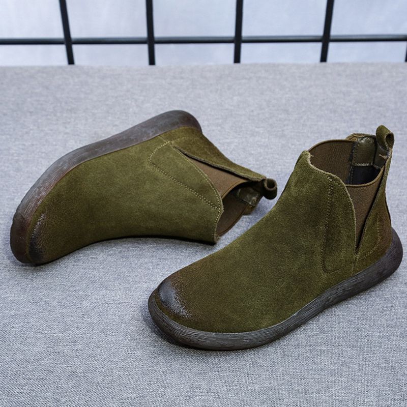 Frühling Damen Chelsea Boots Mit Weichem Boden 34-43