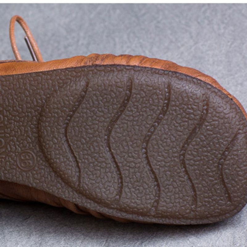 Frühling Handgefertigte Kuhsehne Untere Retro-schuhe | Geschenk Schuhe