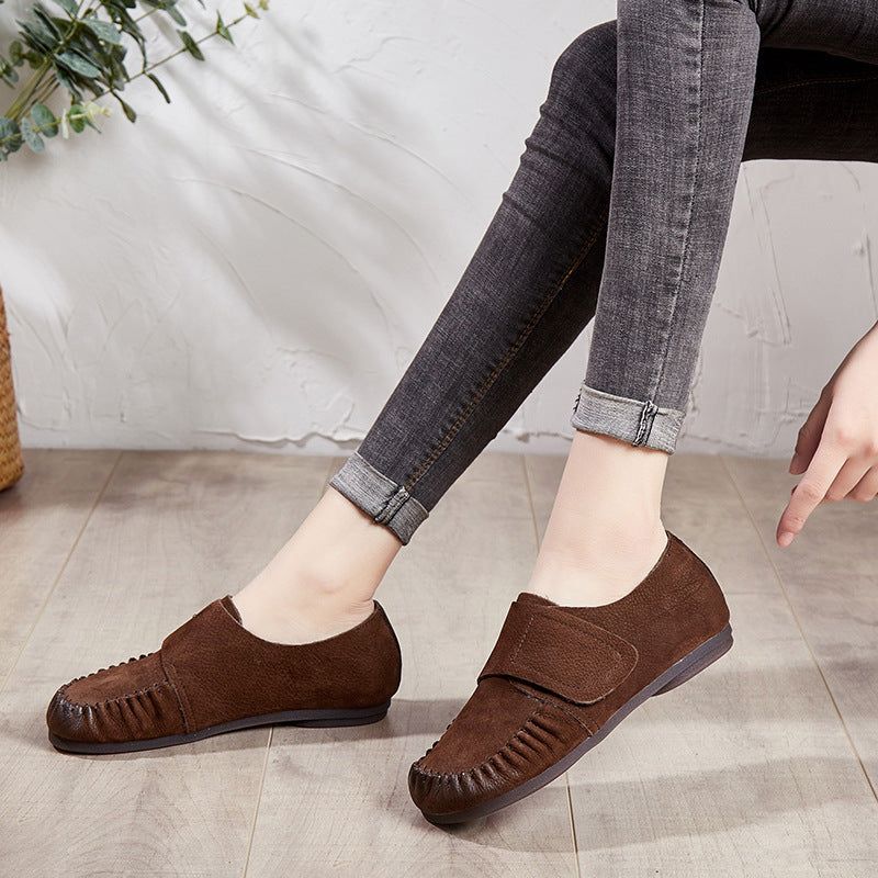 Lässige Bequeme Spring Flats Mit Klettverschluss