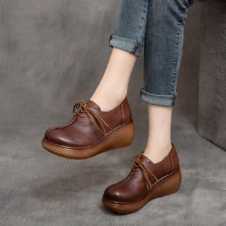 Spring Lace-up Platform Wasserdichte Damenschuhe