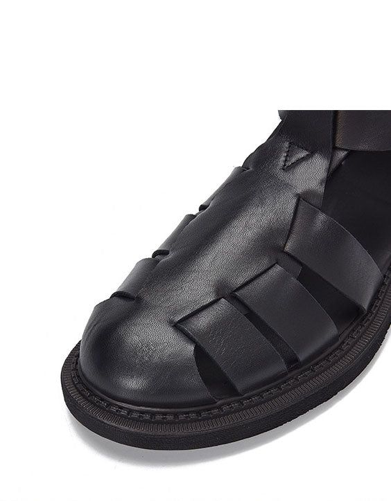 Handgemachte Sandalen Im Vintage-roma-stil
