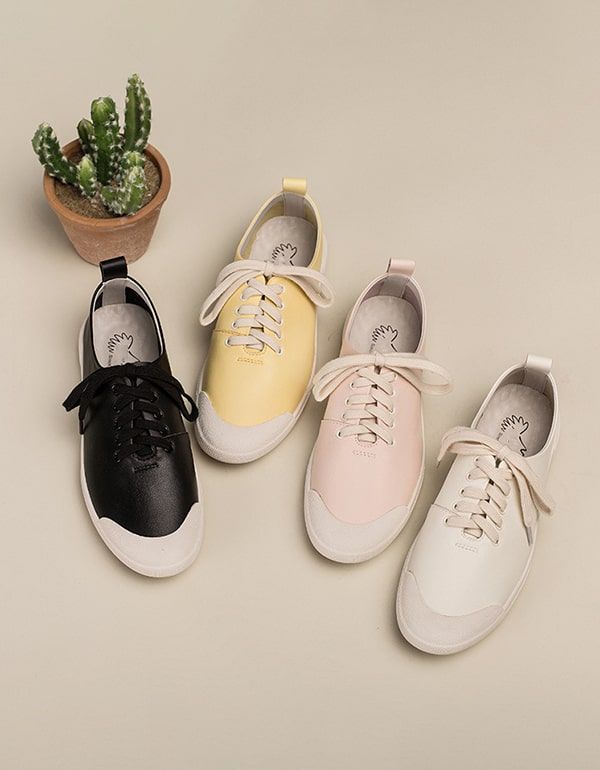Frühlings-sommer-beiläufige Bequeme Lederturnschuhe