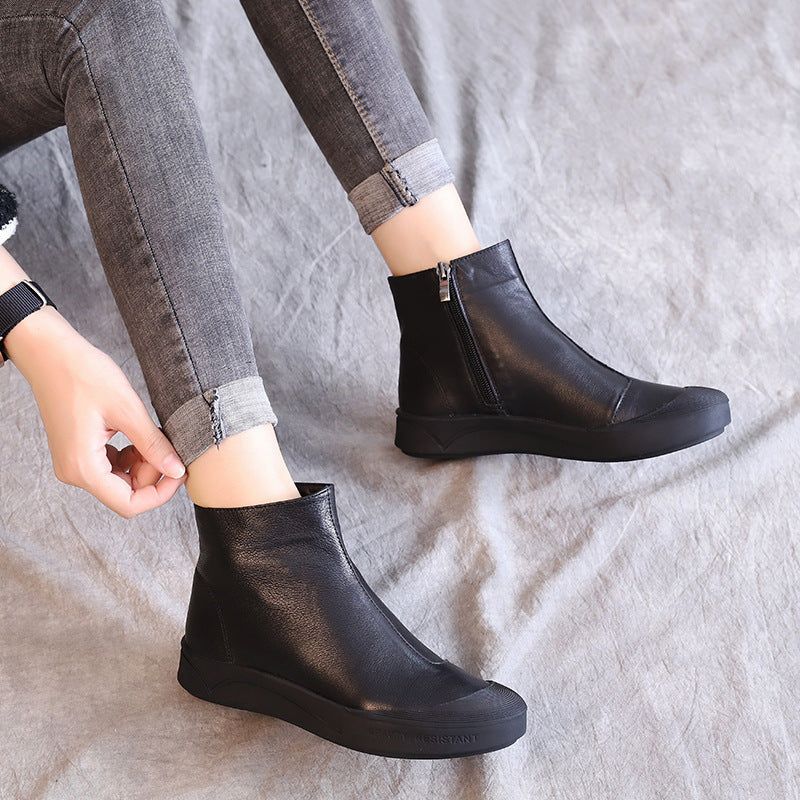 Lässige Kurzstiefel Aus Samt | Geschenk Schuhe