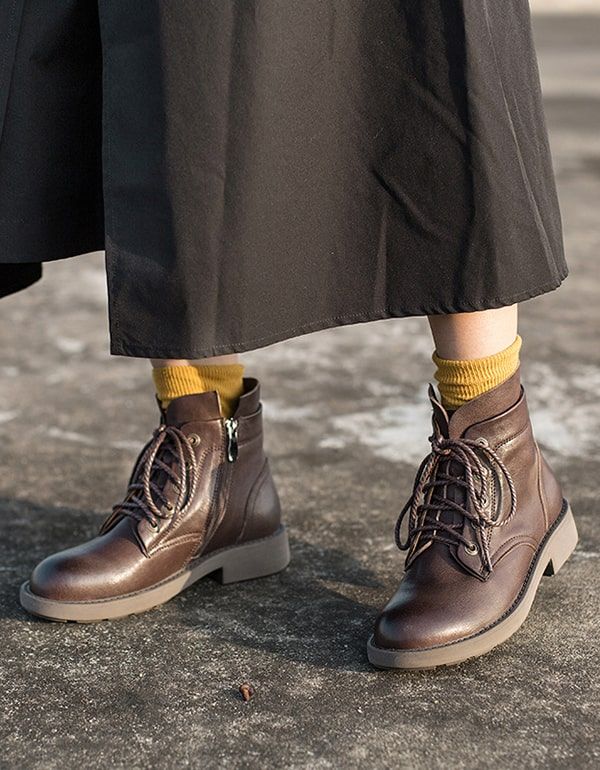 Herbst-winter-glattlederstiefel Von Doc Marten